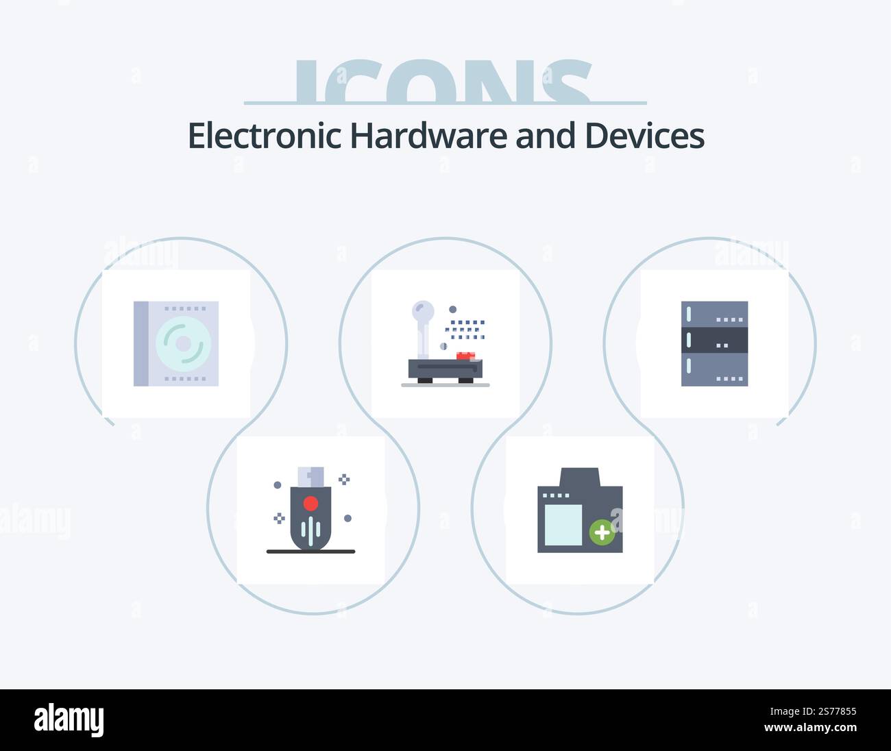 Devices Flat Icon Pack 5 Icon Design. electronic. devices. photo. disc ...