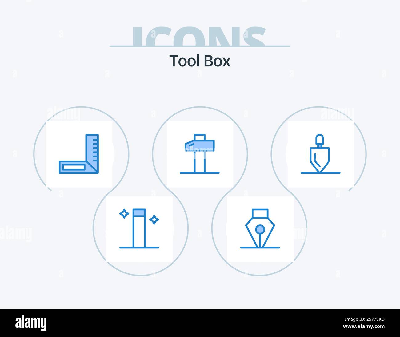 Tools Blue Icon Pack 5 Icon Design. . tools. engineering. rake ...