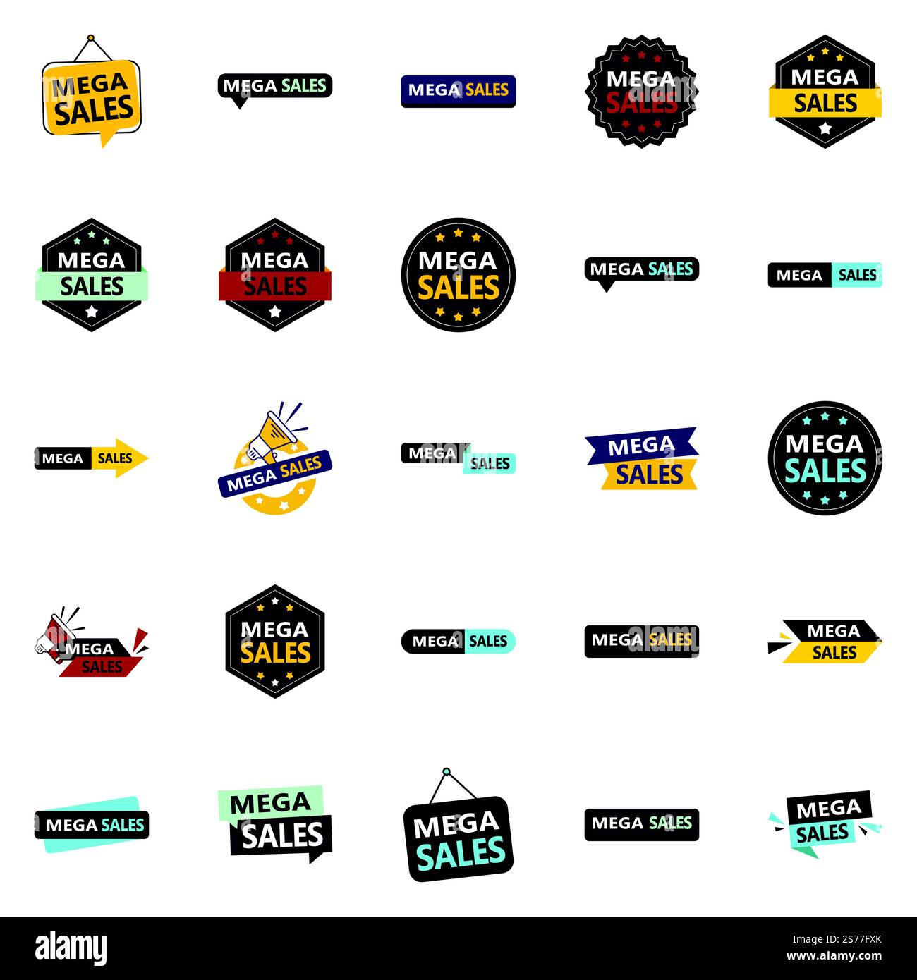 The Mega Sale Vector Pack 25 Elegant Designs for Your Marketing Efforts ...