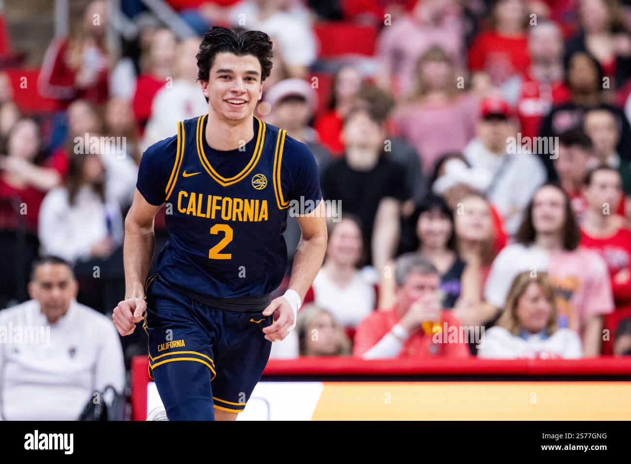 January 18, 2025 California guard Andrej Stojakovic (2) races against