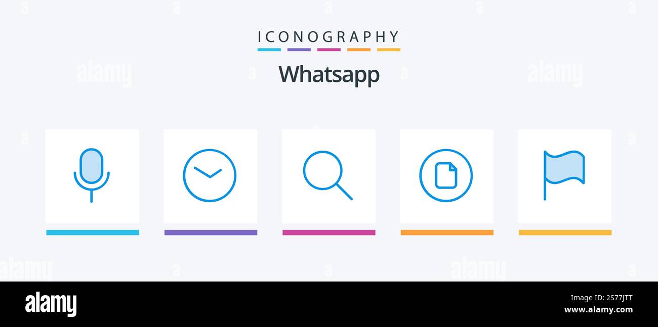 Whatsapp Blue 5 Icon Pack Including flag. ui. search. basic. document ...