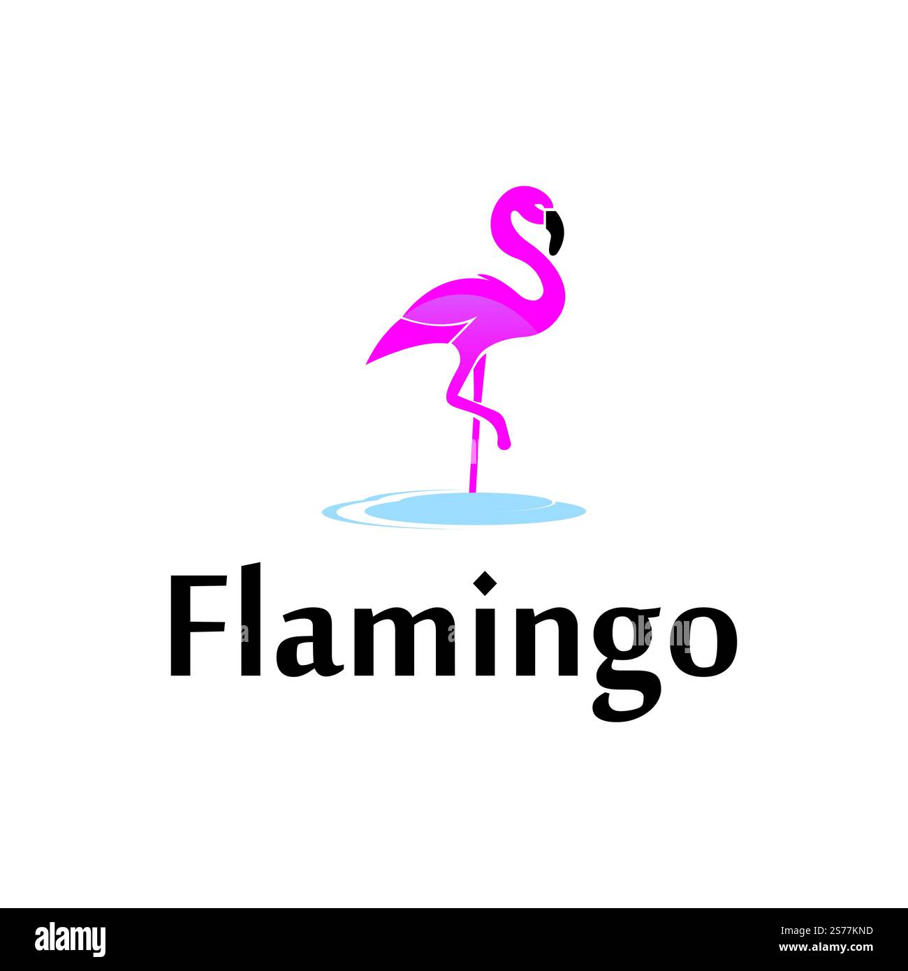 Iconic Flamingo logo designs concept vector, Flamingo bird logo ...