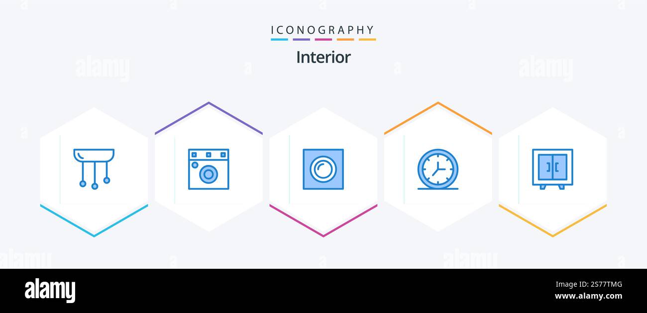 Interior 25 Blue icon pack including interior. cupboard. interior. wall ...