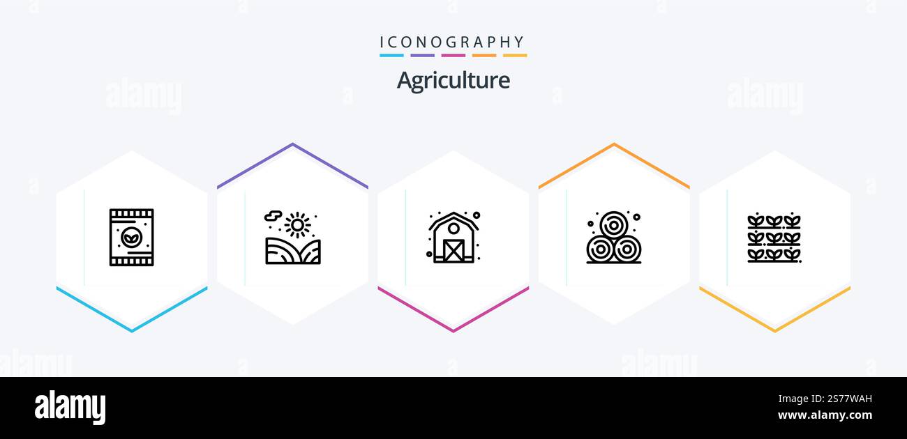 Agriculture 25 Line icon pack including plant. grower. agriculture ...