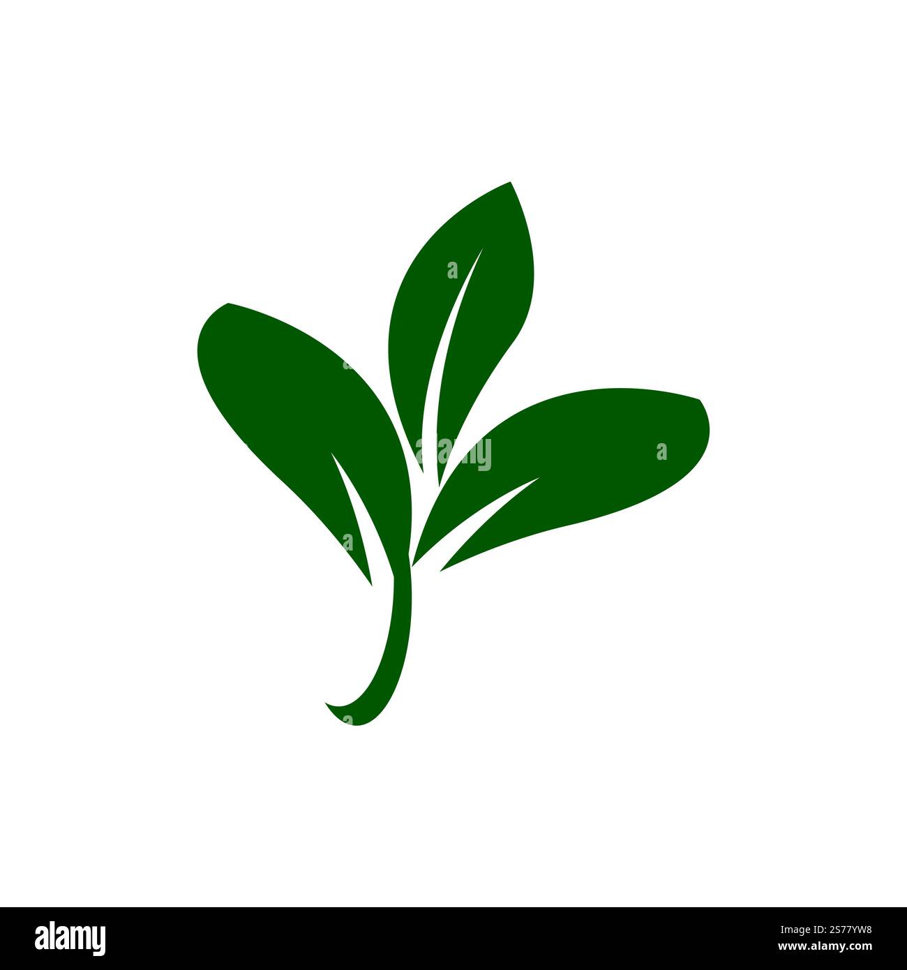 Green leaf illustration nature logo and symbol design Stock Vector ...