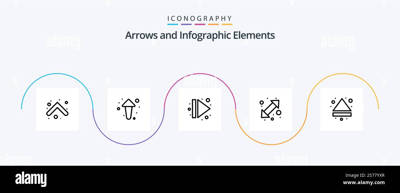 Arrow Line 5 Icon Pack Including . down. arrow. multimedia. arrow Stock ...