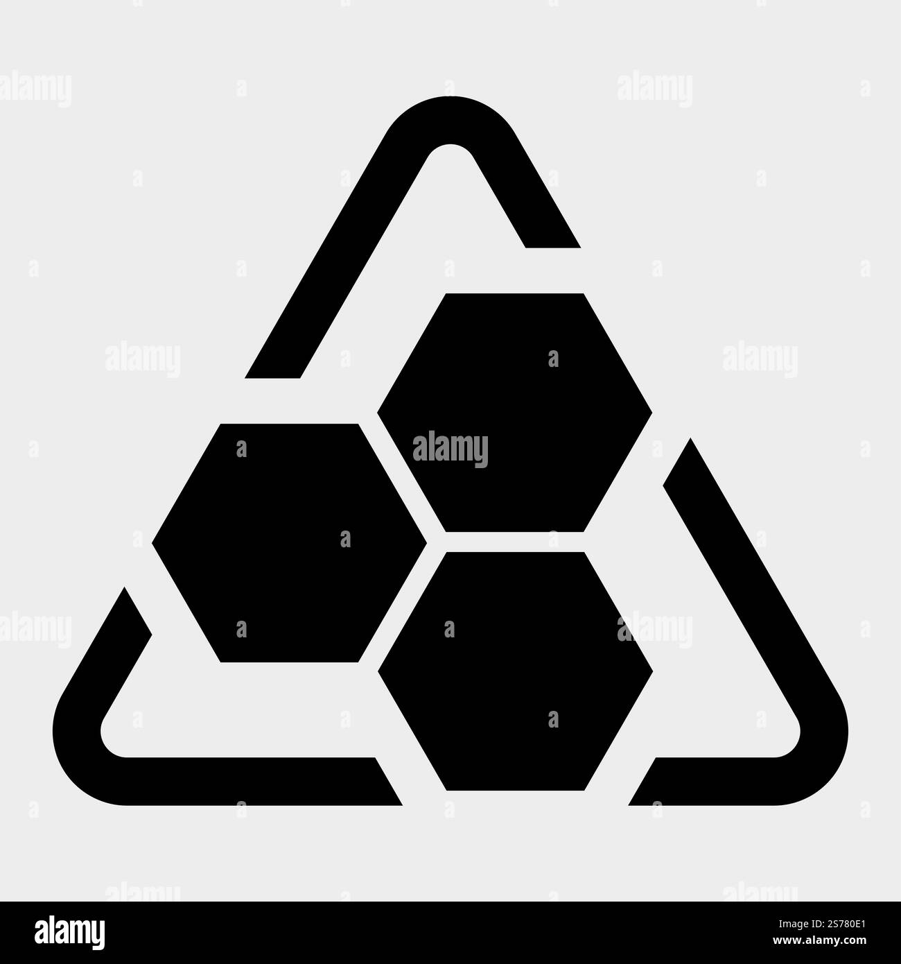 Honeycomb Icon Symbol Isolate on white Background,Vector Illustration Stock Vector