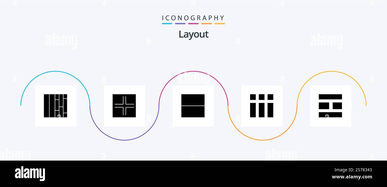 Layout Glyph 5 Icon Pack Including . image. layout. editing. layout ...