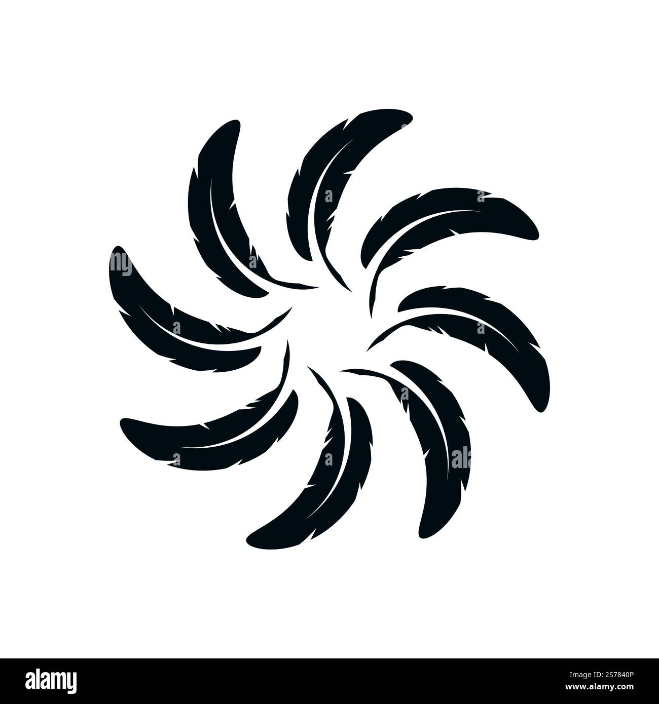 feather logo vector template and symbol design Stock Vector Image & Art ...