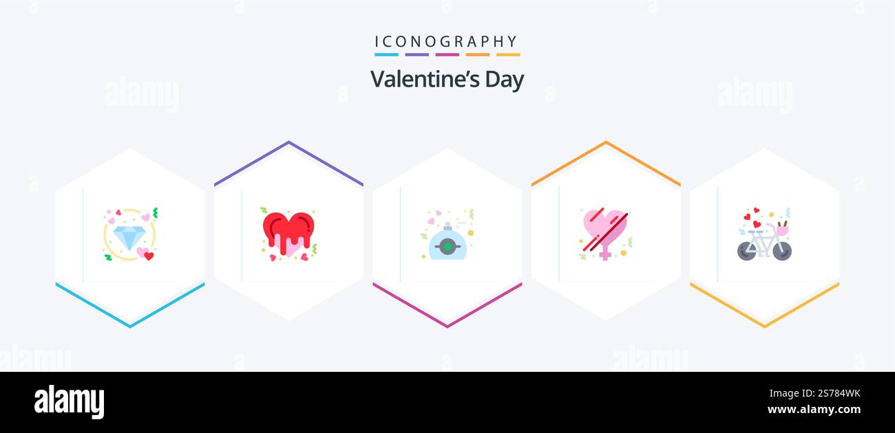 Valentines Day 25 Flat icon pack including couple. romance. gift. love ...