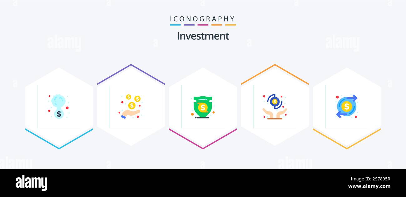 Investment 25 Flat icon pack including increase. transfer. business ...
