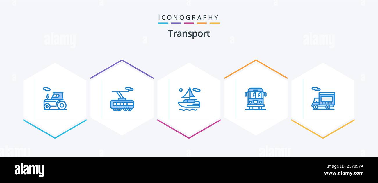 Transport 25 Blue icon pack including van. transport. boat. truck ...