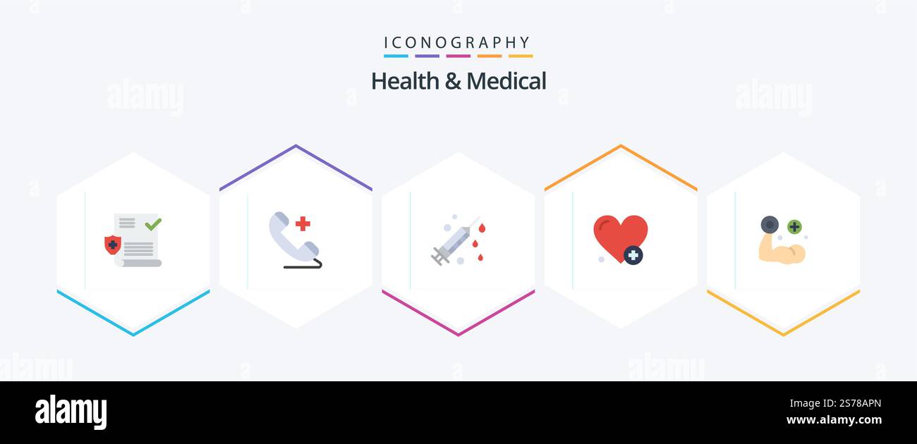 Health And Medical 25 Flat icon pack including muscle. hand. health ...