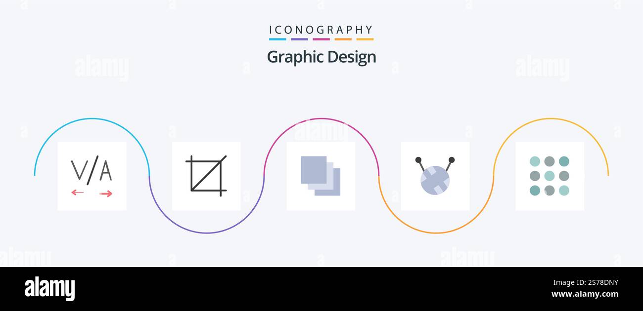 Design Flat 5 Icon Pack Including . creative Stock Vector Image & Art ...