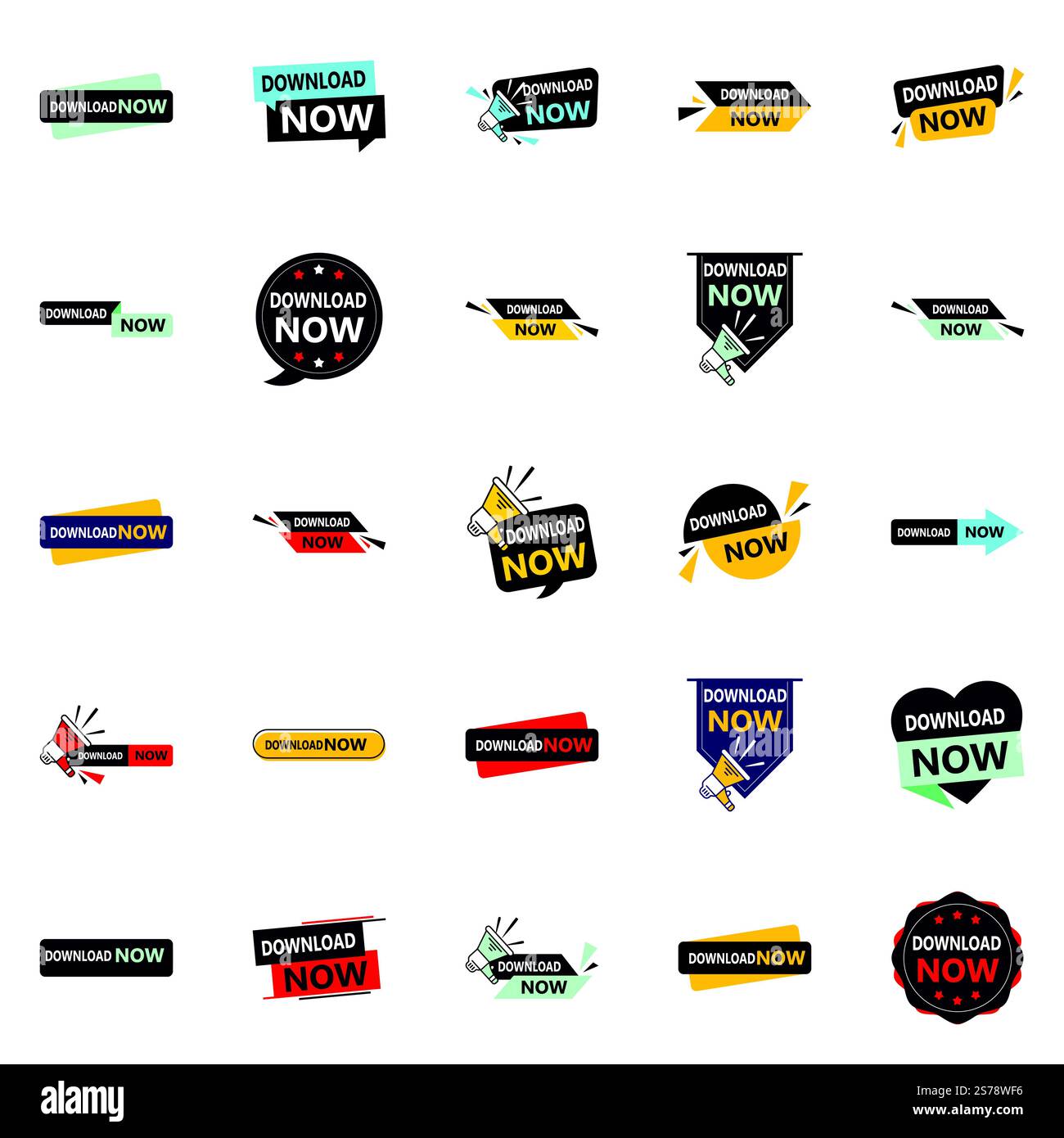 Download now pack 25 diverse design options Stock Vector Image & Art ...