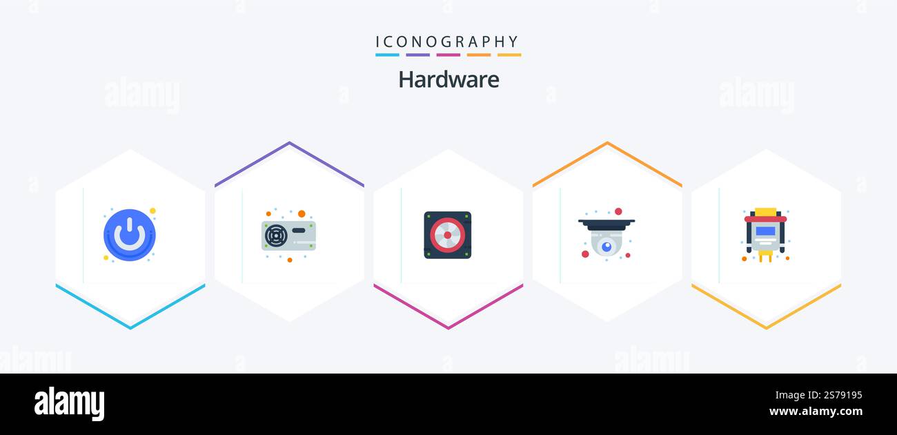 Hardware 25 Flat icon pack including security camera. cctv. radiator ...