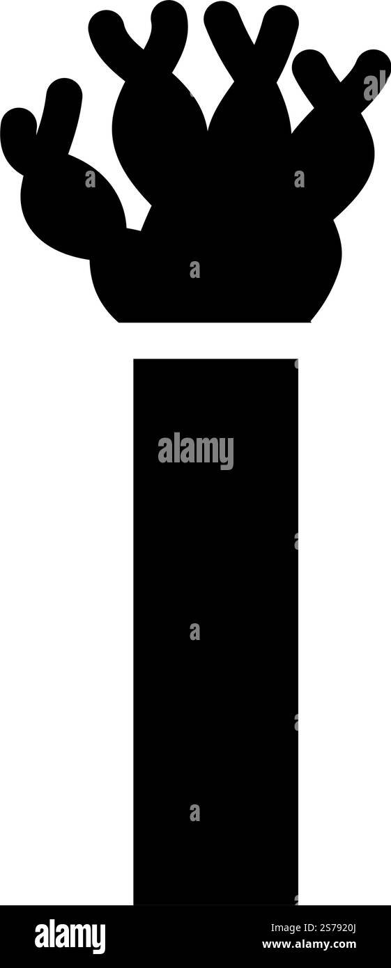 lan cable wire glyph icon vector. lan cable wire sign. isolated symbol illustration. lan cable wire glyph icon vector illustration Stock Vector
