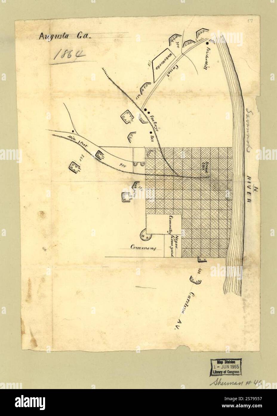 Augusta Ga 1864 1864 Stock Photo Alamy