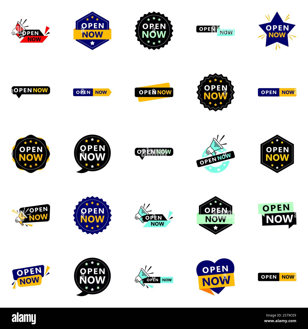 Open now collection 25 different designs for different needs Stock ...