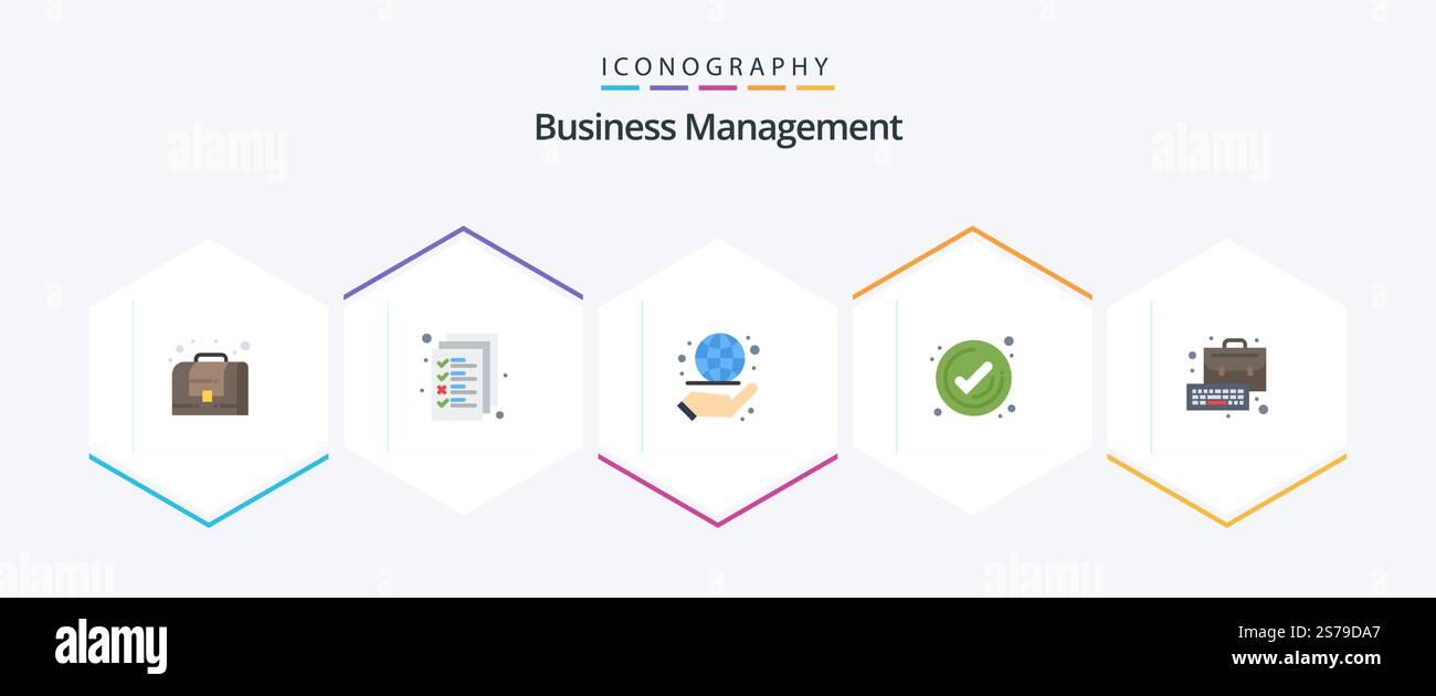 Business Management 25 Flat icon pack including management. business ...