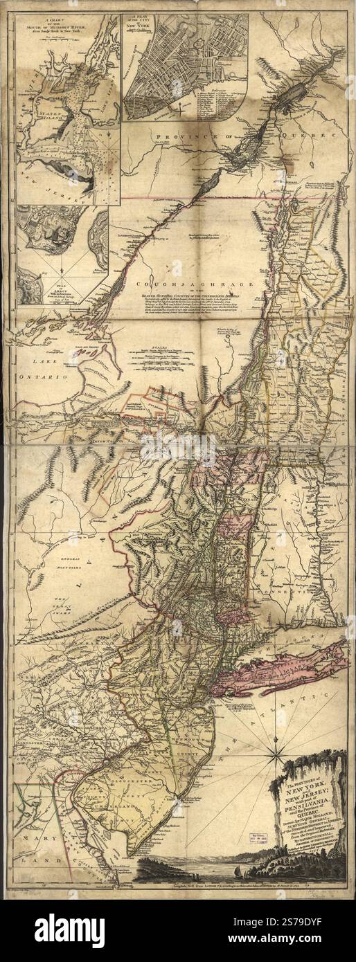 Map of the northern part of new jersey hi-res stock photography and ...