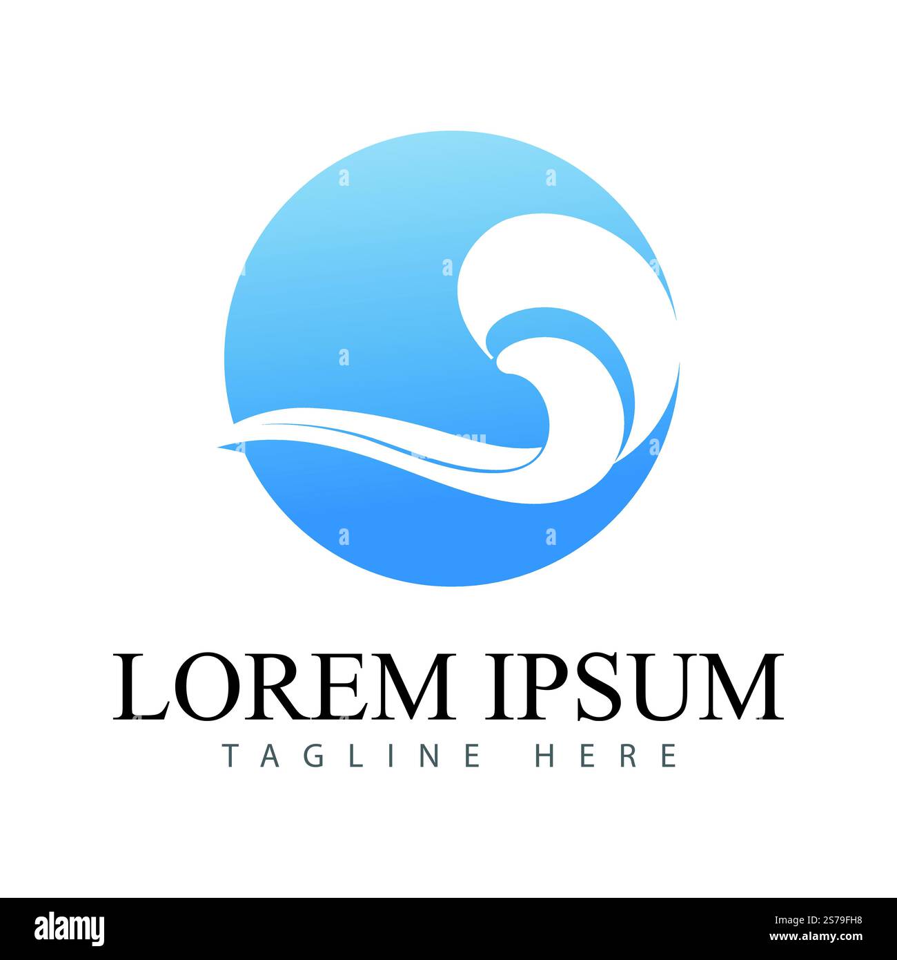 Water wave Logo vector and symbol Template Stock Vector Image & Art - Alamy