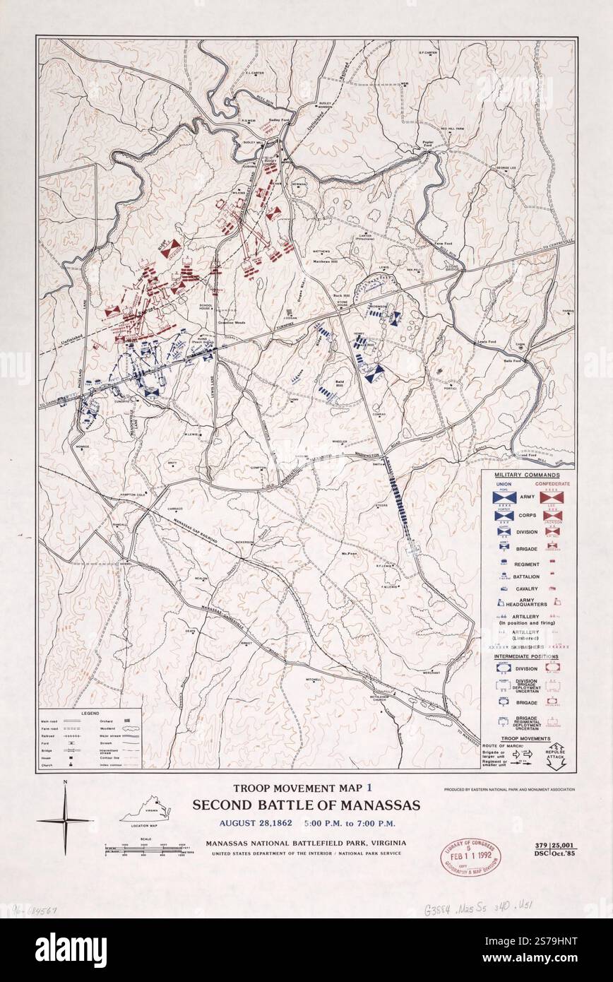 Second battle of manassas hi-res stock photography and