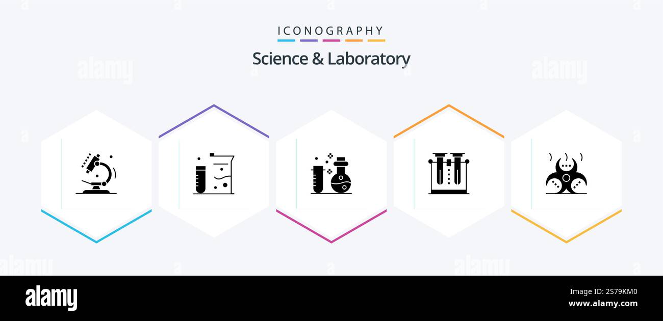 Science 25 Glyph icon pack including . danger. chemistry. contamination ...