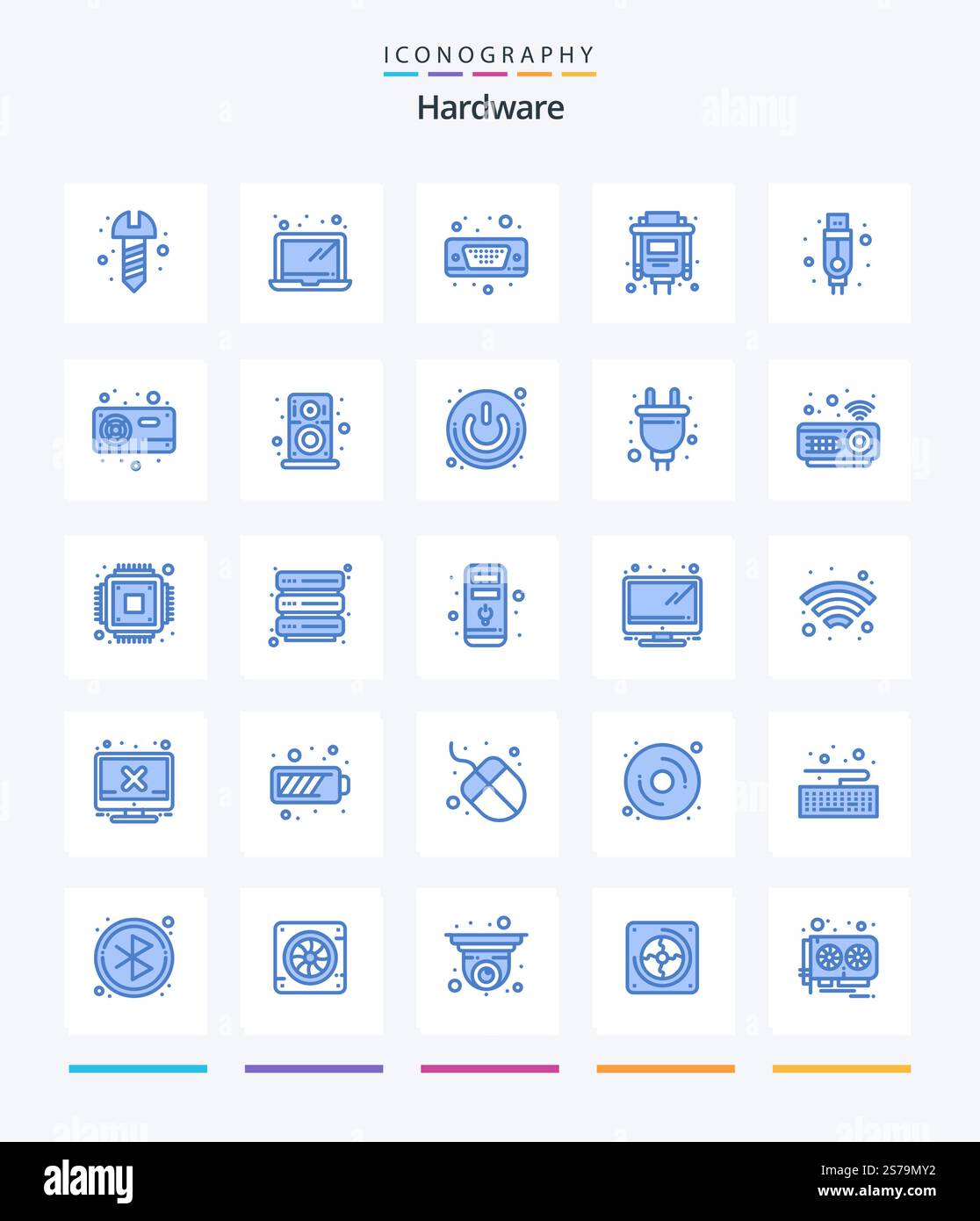 Creative hardware 25 blue Stock Vector Images - Alamy