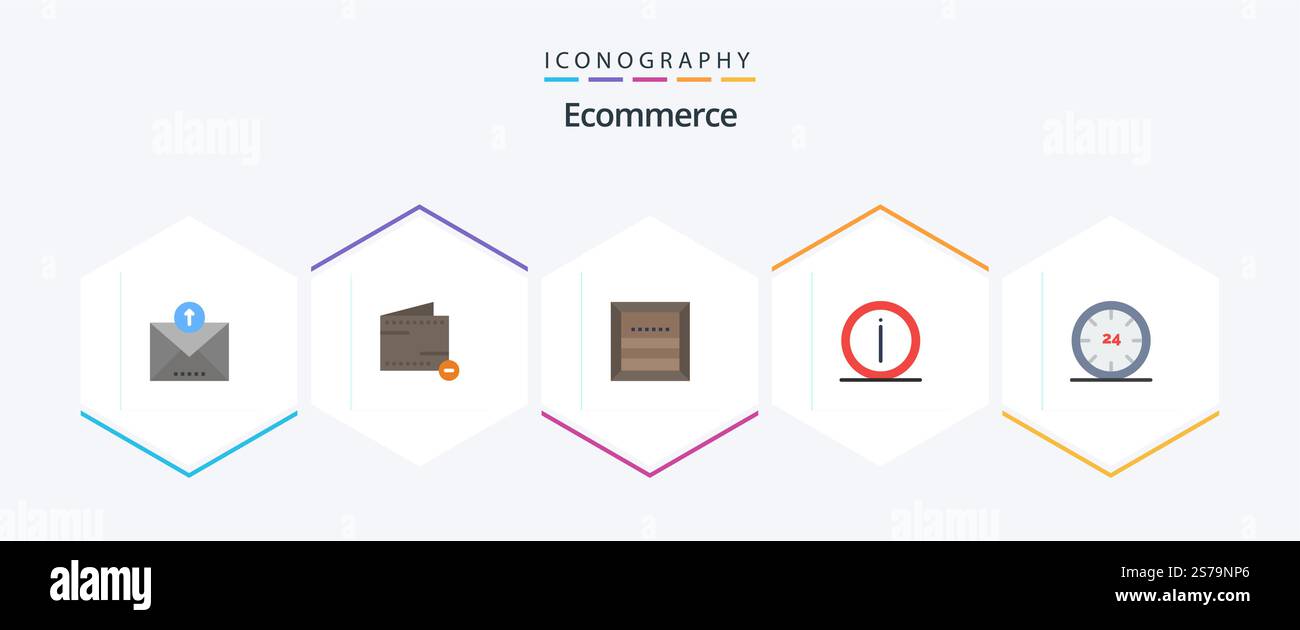 Ecommerce 25 Flat icon pack including information. help. box. faq ...
