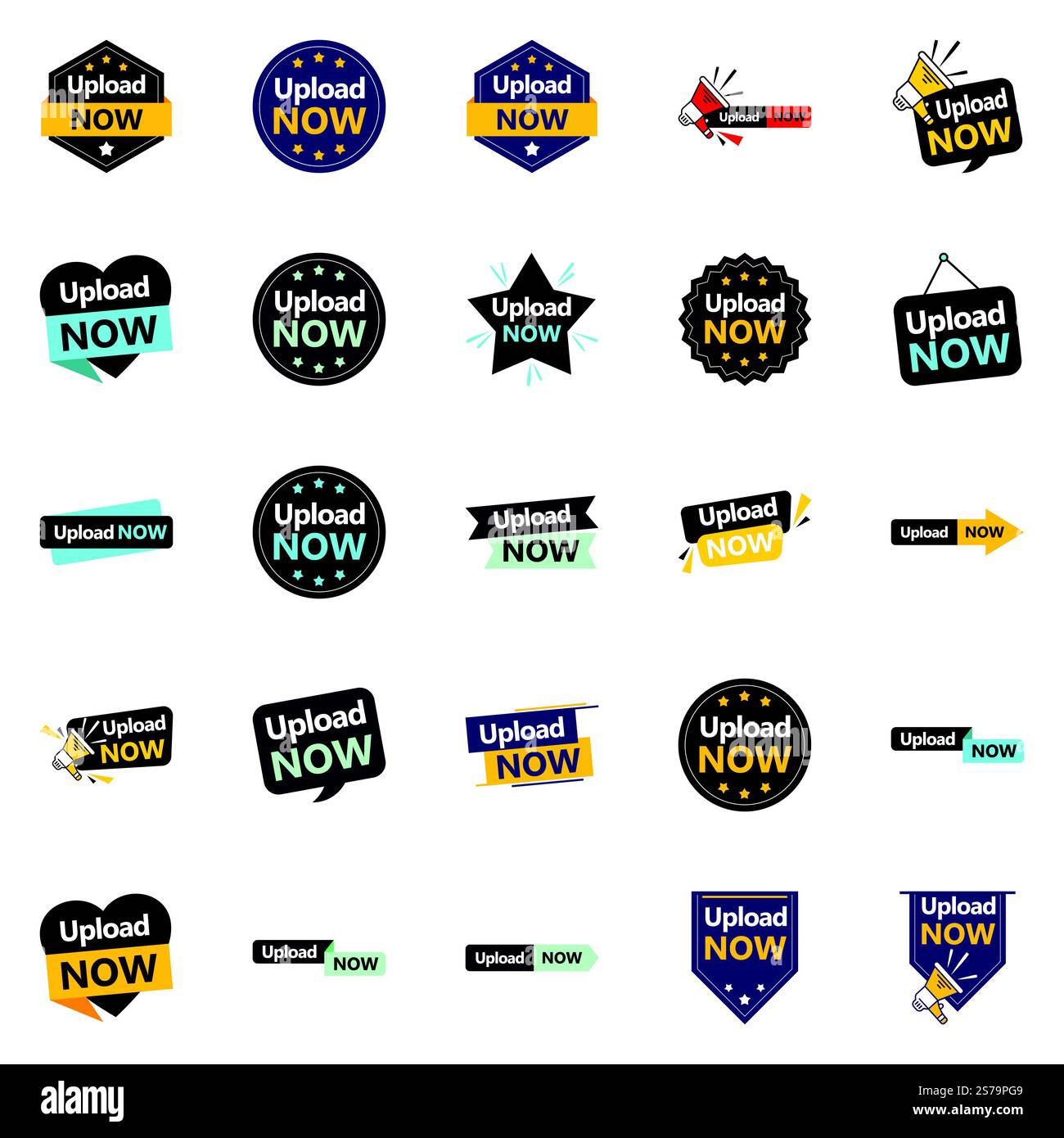 The Upload Now Vector Collection 25 Stunning Designs for Your Next ...