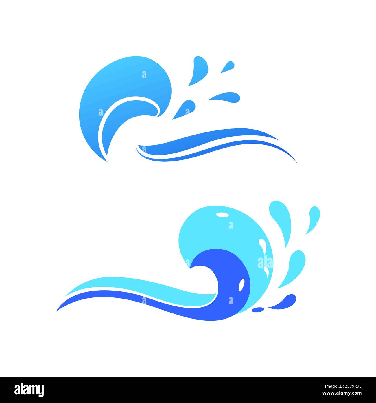 Water wave Logo vector and symbol Template Stock Vector Image & Art - Alamy