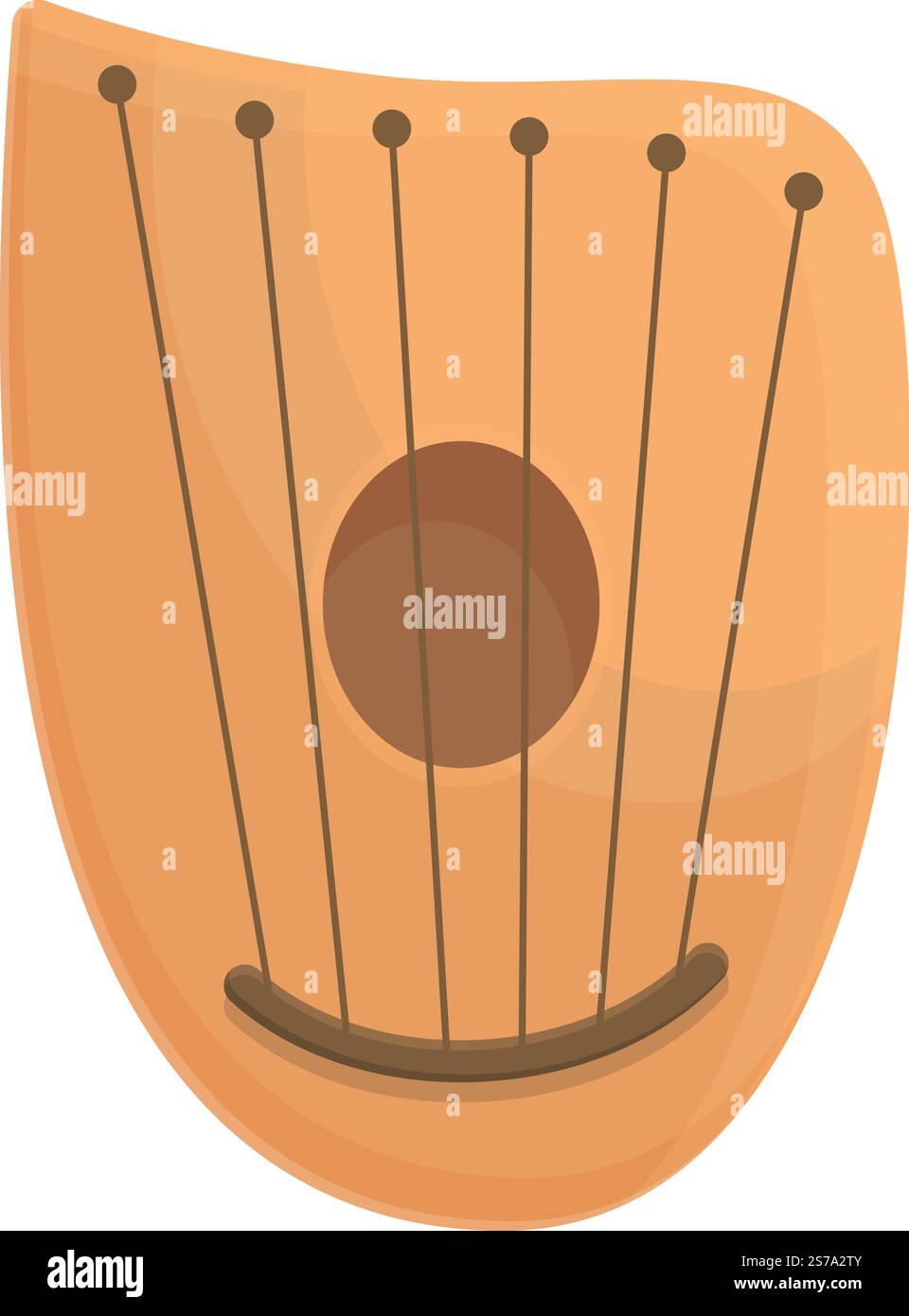 Finland gusli icon cartoon vector. Chord instrument. Retro music ...