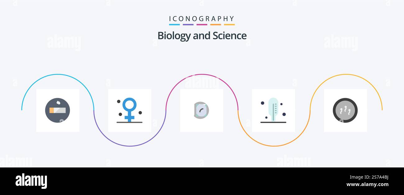 Biology Flat 5 Icon Pack Including . laboratory. medicines. chemistry ...