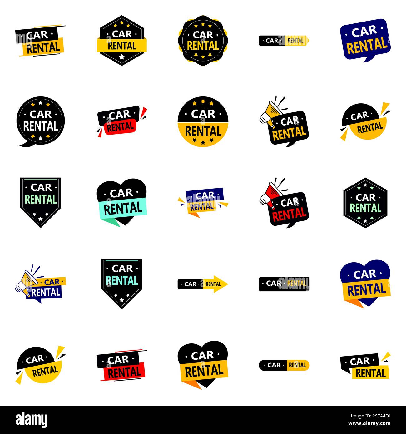 Car Rental 25 Professional vector designs for a polished and attractive ...