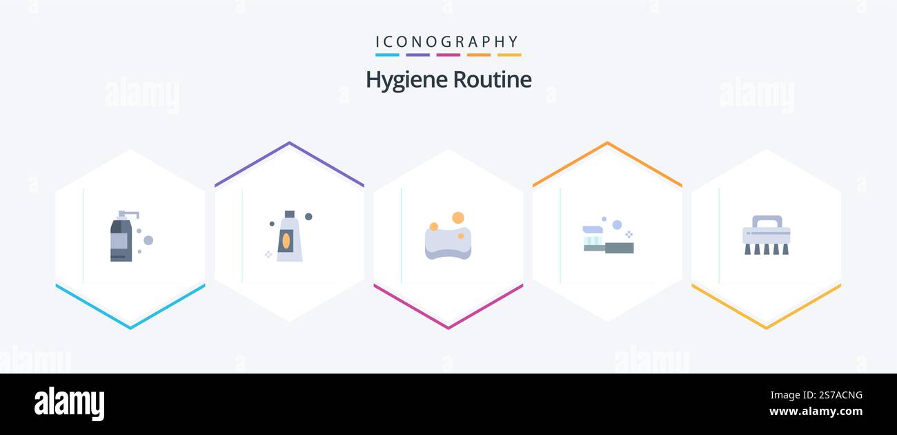Hygiene Routine 25 Flat icon pack including . cleaning. sponge. brush ...