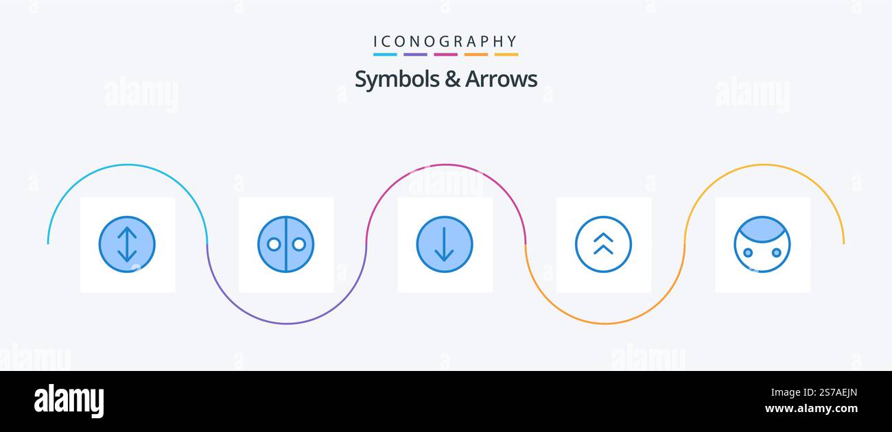 Symbols and Arrows Blue 5 Icon Pack Including . symbolism. down. sign ...