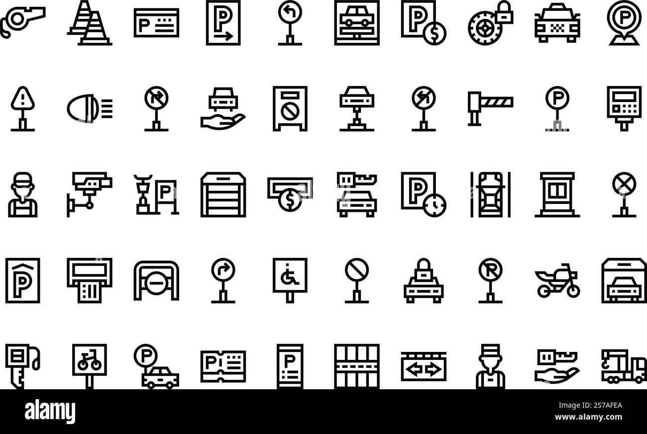 High-Quality Vector Icons Collection with Editable Stroke. Ideal for Professional and Creative Projects. Stock Vector