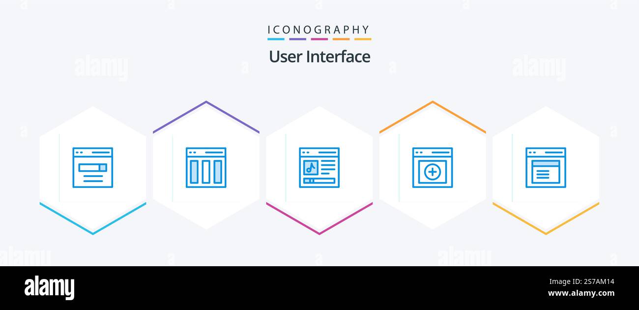 User Interface 25 Blue icon pack including upload. communication. interface. user. interface Stock Vector