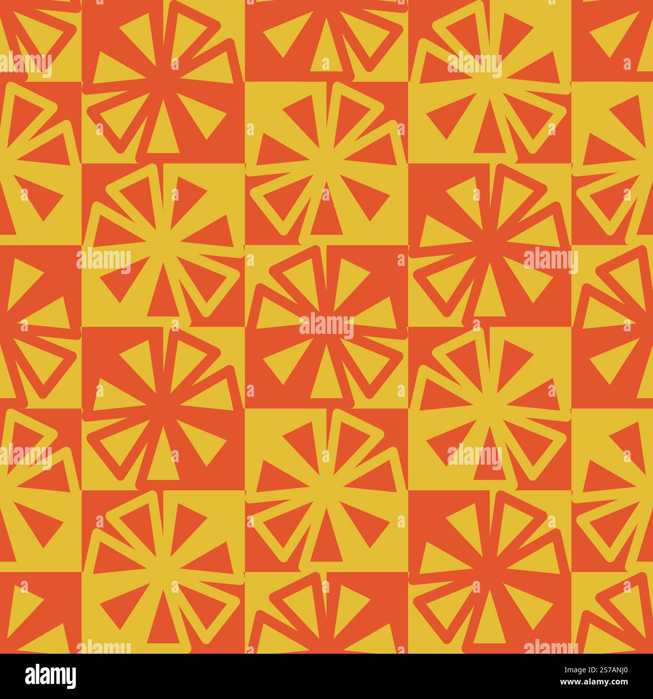 Geometric seamless pattern with squares and shapes vector illustration Stock Vector