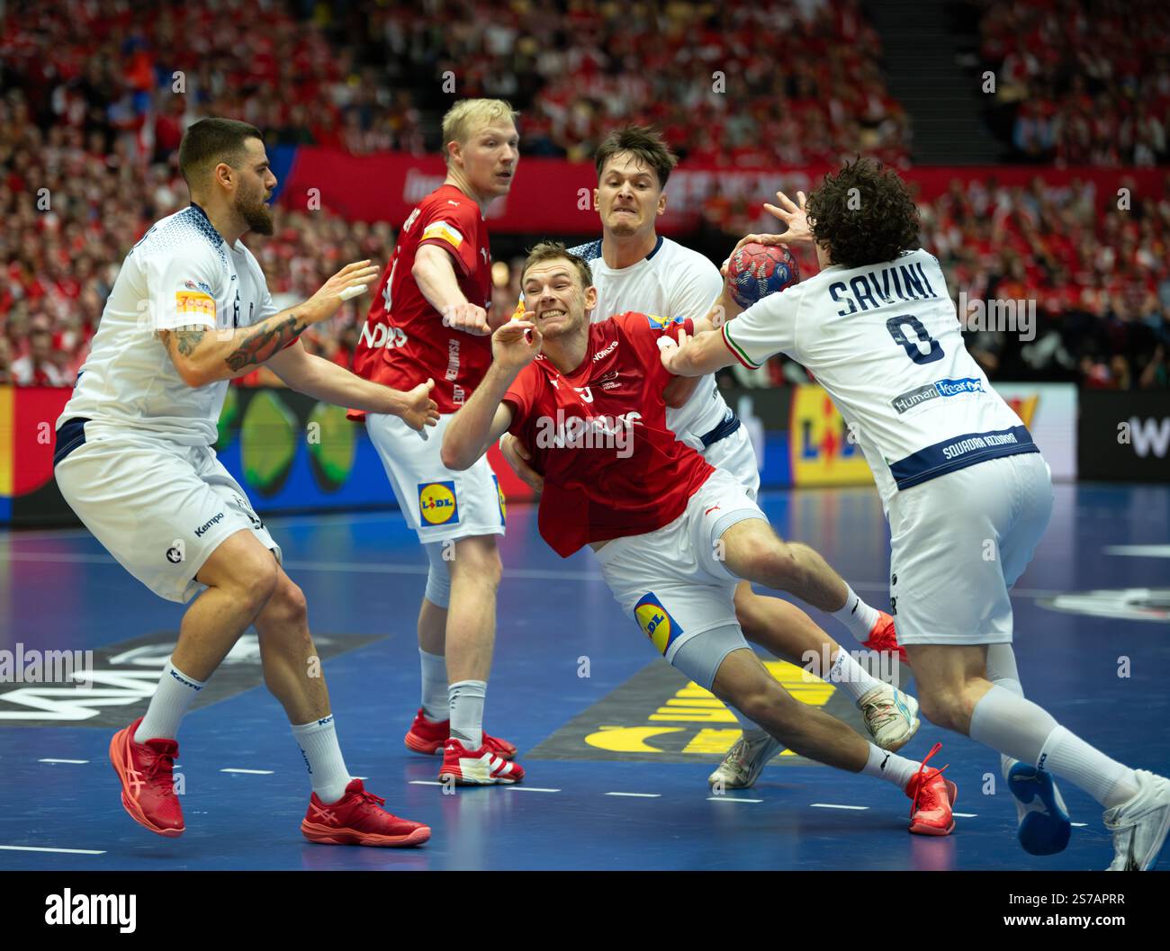 Mathias Boxer Herning, Denmark. 18th Jan, 2025. Handball: World Championship, Denmark ...