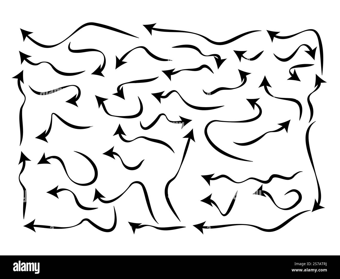Arrow collection vector icon set on white background Stock Vector Image ...