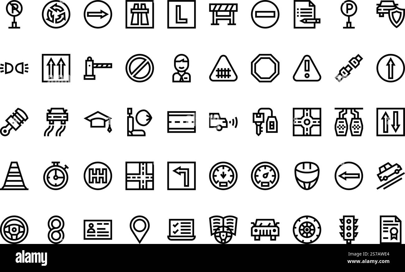 High-Quality Vector Icons Collection with Editable Stroke. Ideal for Professional and Creative Projects. Stock Vector