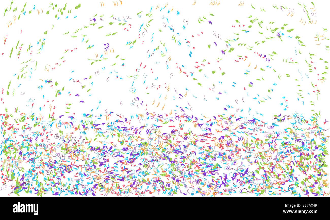 Abstract fluid blob shape spread confetti vector illustration. Random ...