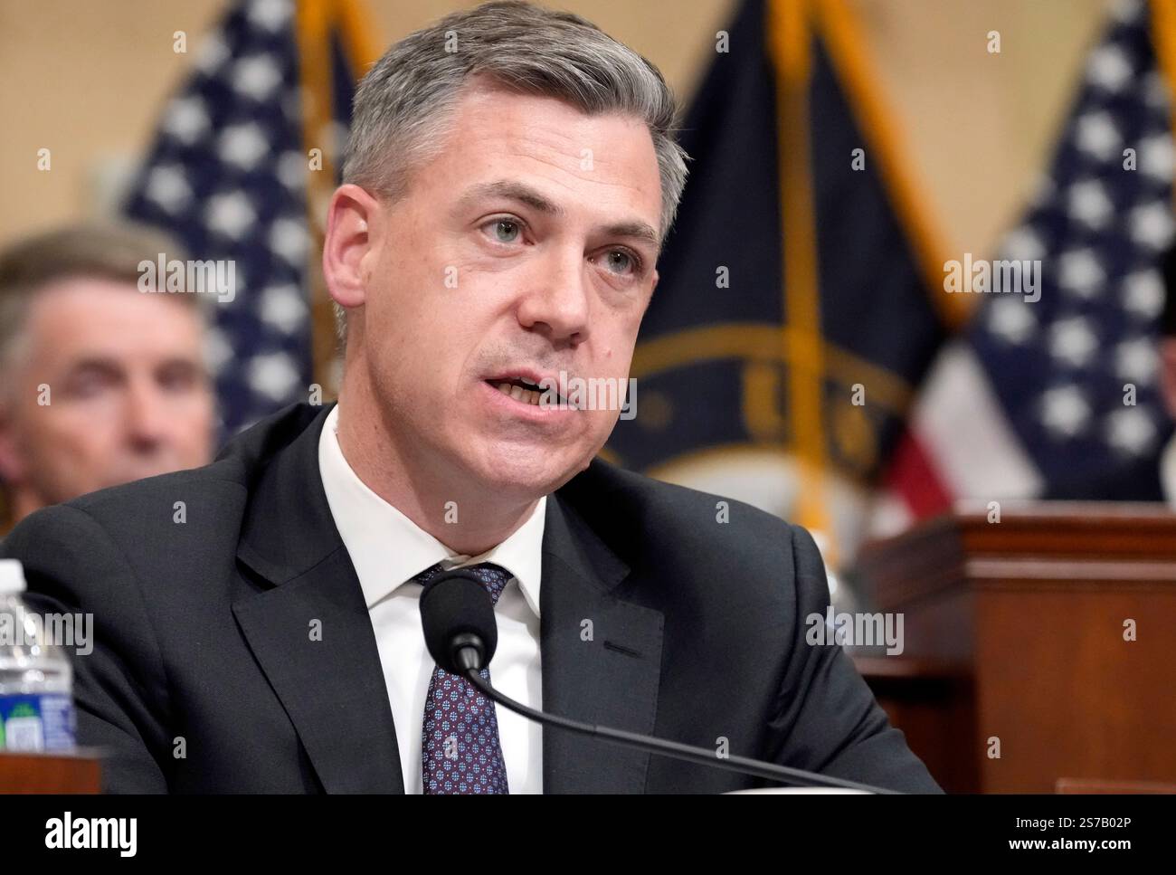 Rep Banks FILE - Rep. Jim Banks, R-Ind., questions witnesses during a hearing of ...