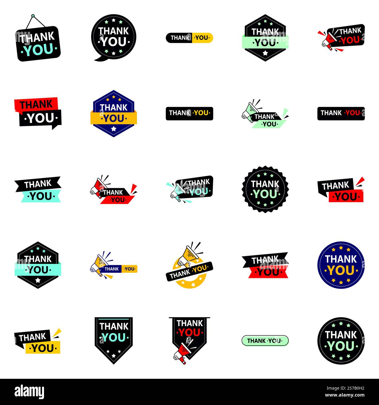 25 Innovative Vector Icons for Thank You Notes Stock Vector Image & Art ...