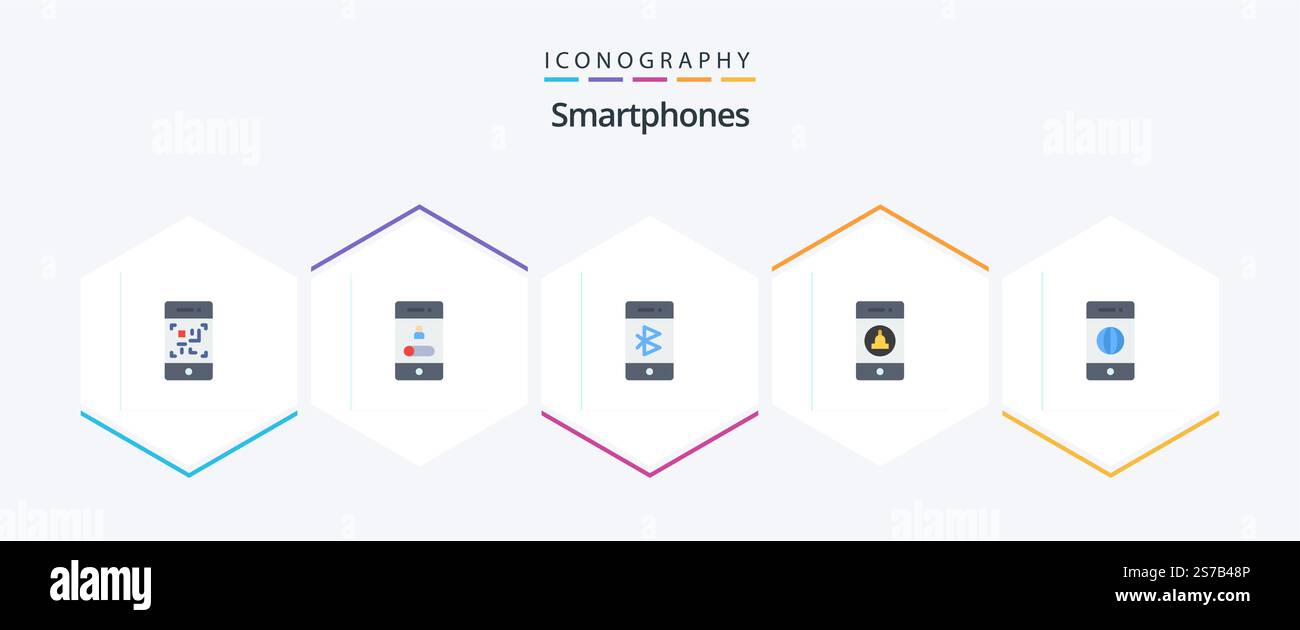 Smartphones 25 Flat icon pack including web. signaling. telephone ...