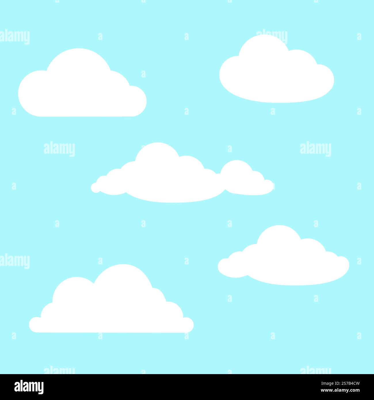 Clouds vector set. render objects Stock Vector Image & Art - Alamy