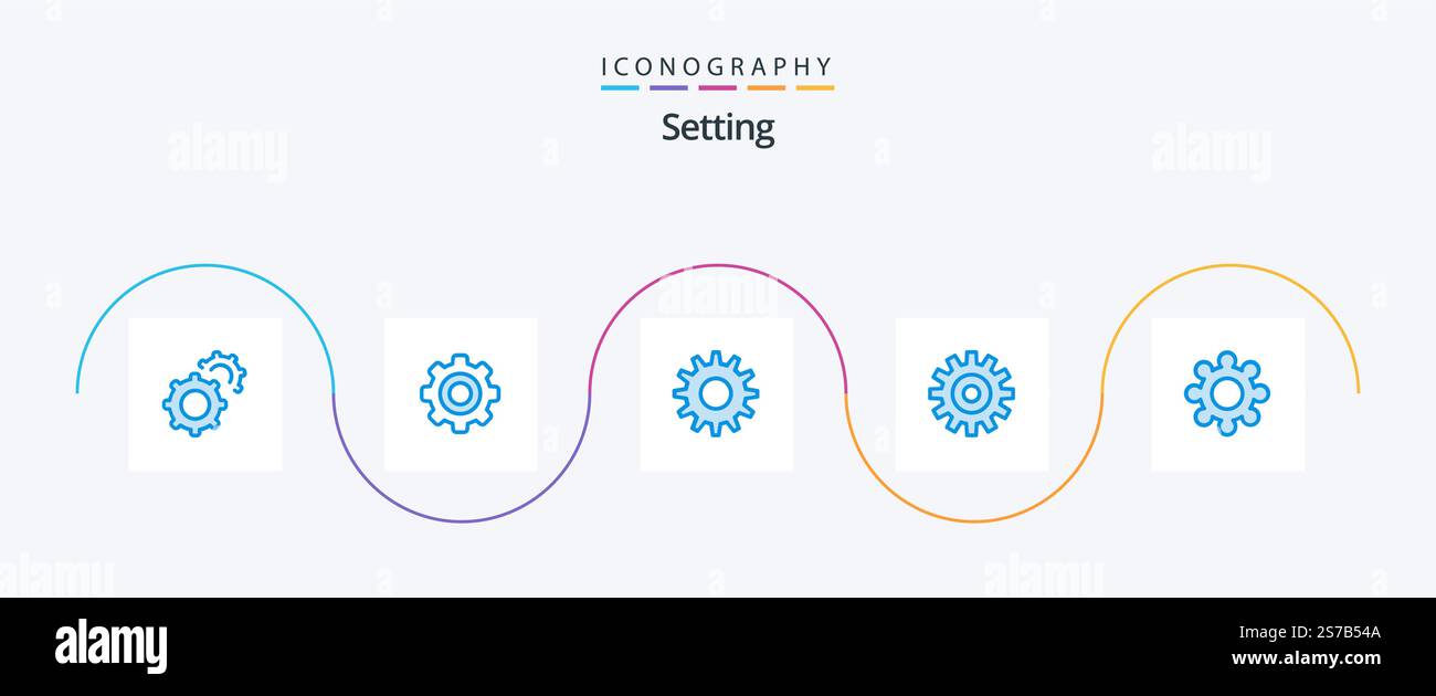 Setting Blue 5 Icon Pack Including . setting. gear. gear. wheel Stock ...