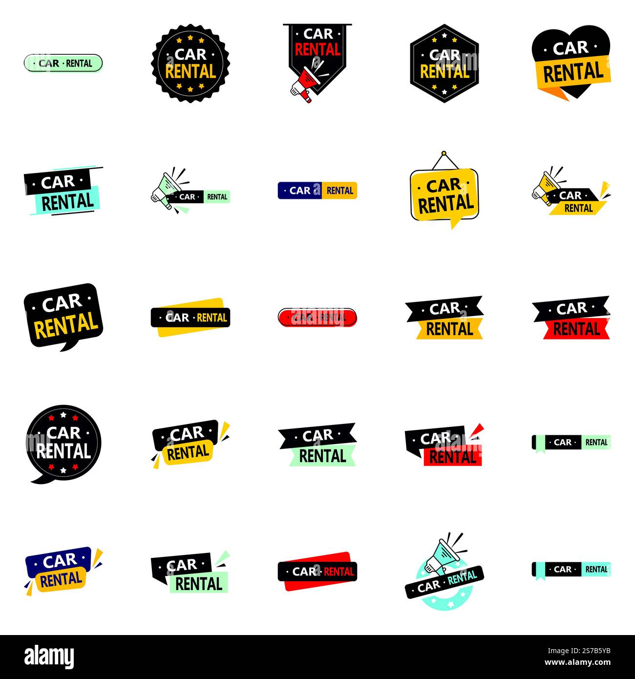 Car Rental 25 Professional vector images for a polished brand image ...